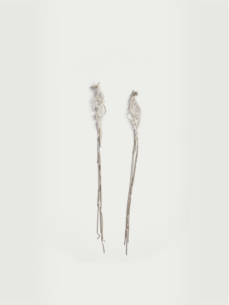 Silver Streaming Earring