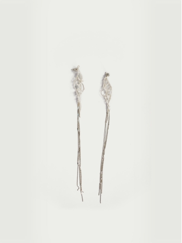 Silver Streaming Earring