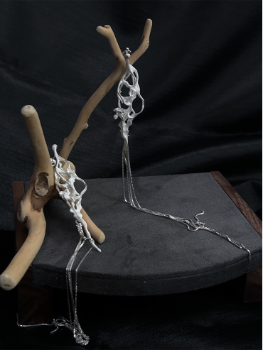 Silver Streaming Earring