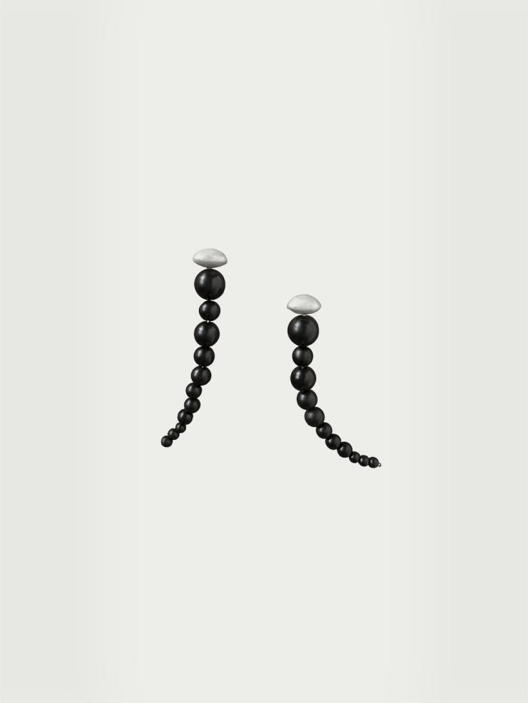 Flexible beads earrings