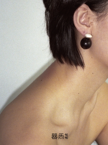 Seed and orb earrings