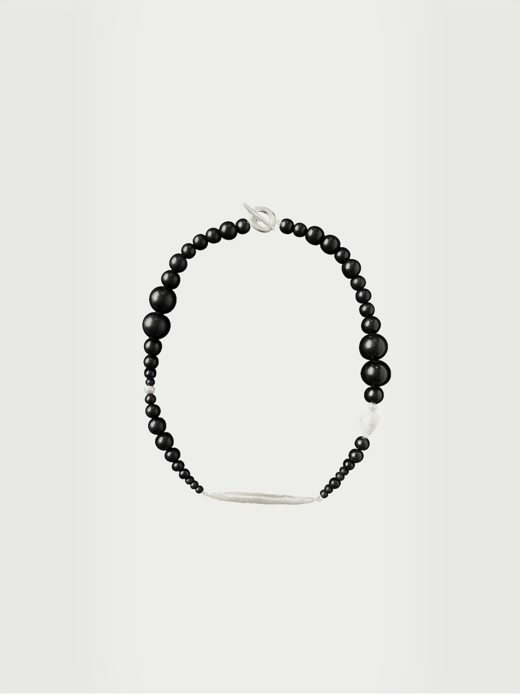 Ebony beading collar with sprout and seeds