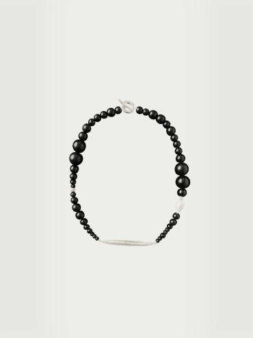 Ebony beading collar with sprout and seeds