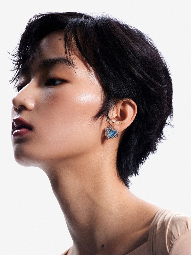 ATELIERSÓ Angel Collectoin Melted Heart Earrings