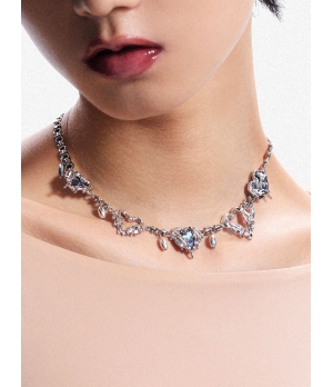 ATELIERSÓ Angel Collection Melted Heart Stitching Necklace