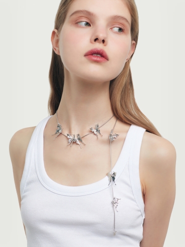 Ripple butterflies necklace/belt