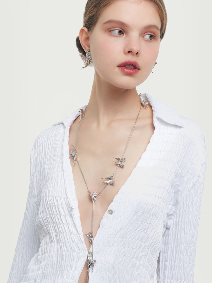 Ripple butterflies necklace/belt