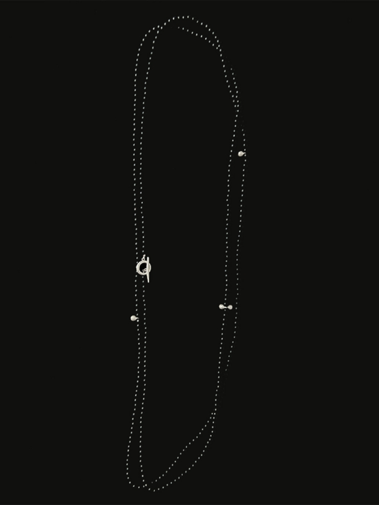 Ebony seeds beading necklace