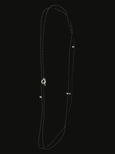 Ebony seeds beading necklace