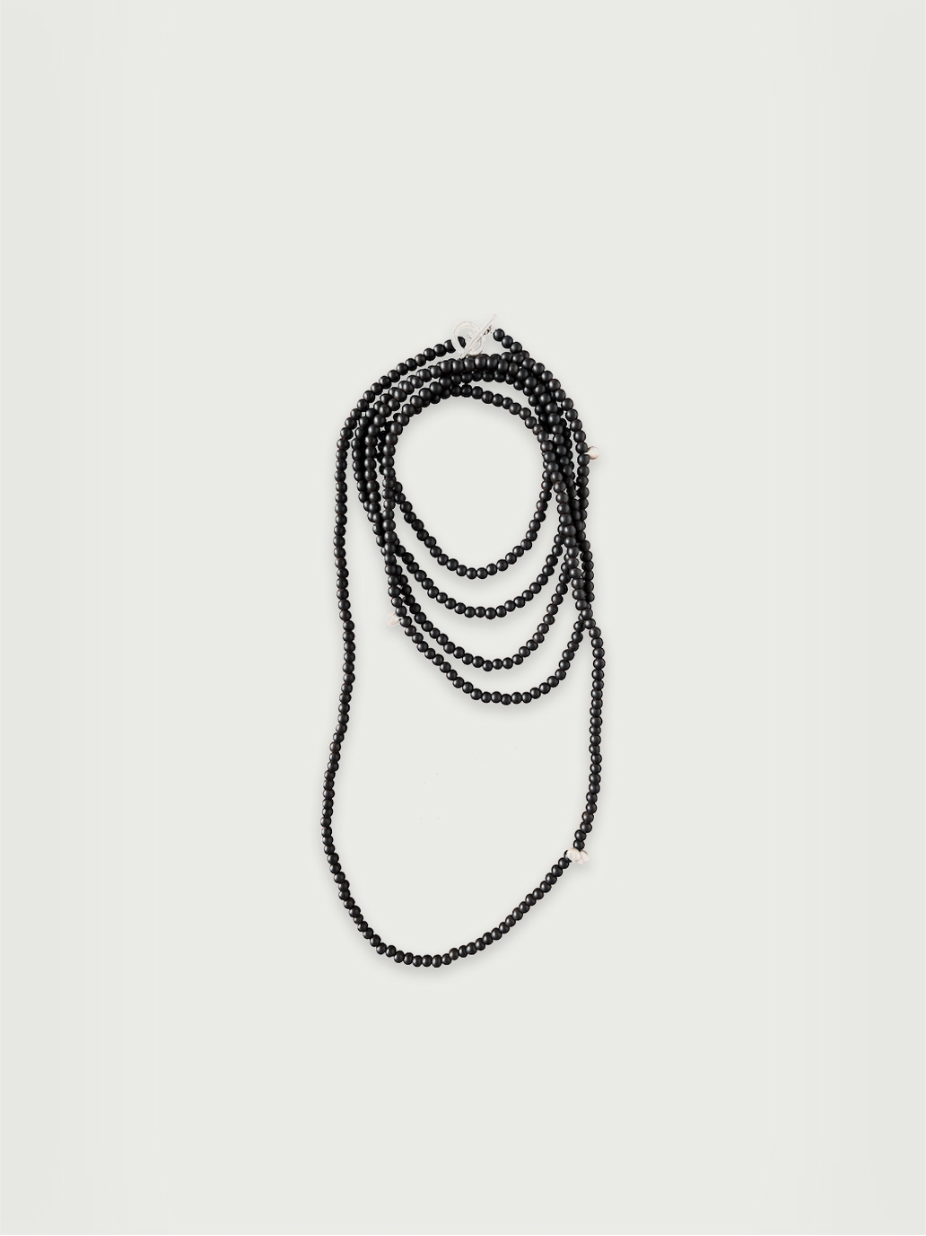 Ebony seeds beading necklace