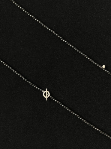 Ebony seeds beading necklace