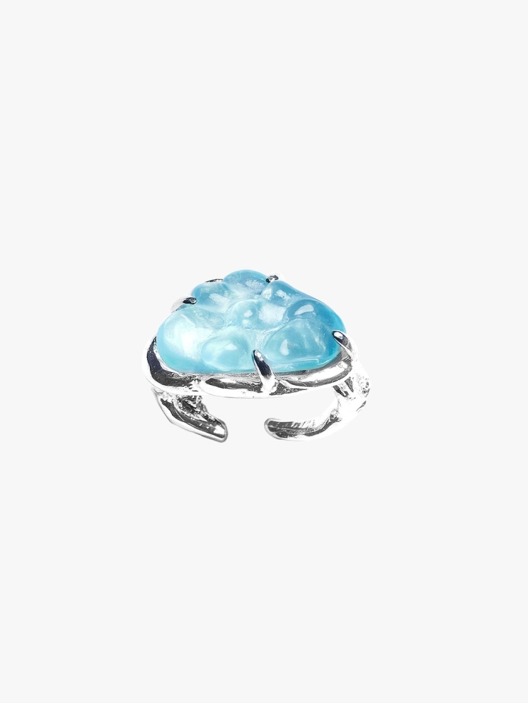 ATELIERSÓ Jelly Collection Sky Blue Jelly Wing Ring