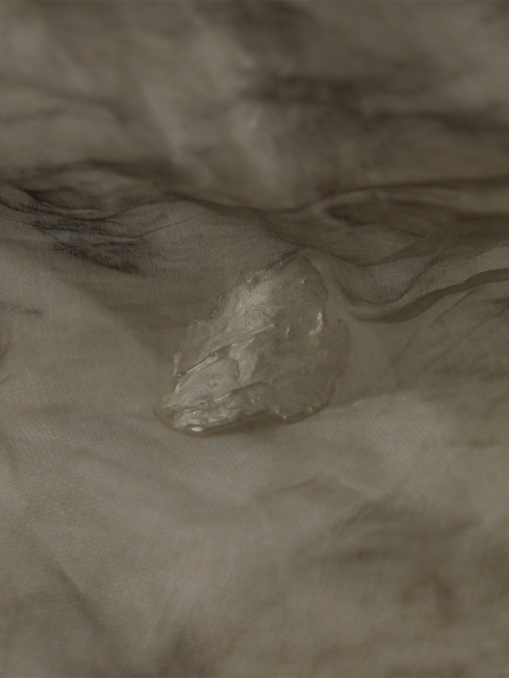 White Silver River Wave Ring