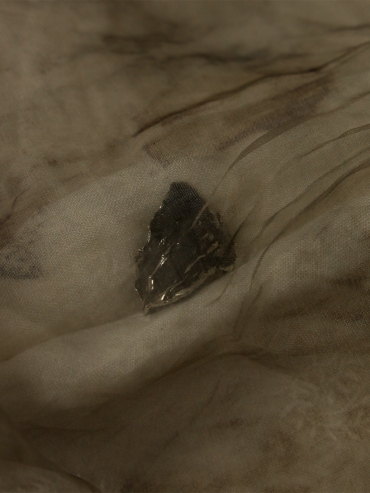 Black Silver River Wave Ring