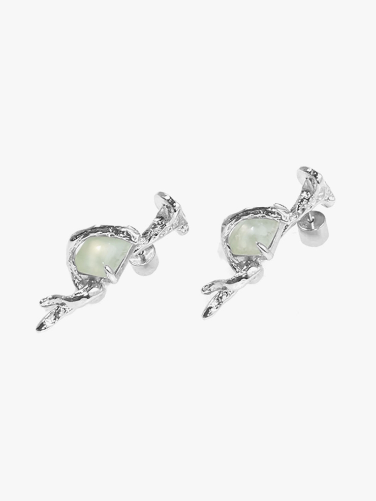 ATELIERSÓ Chaos Collection Inlaid Grapestone Earrings