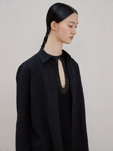 Black sleeveless maxi dress