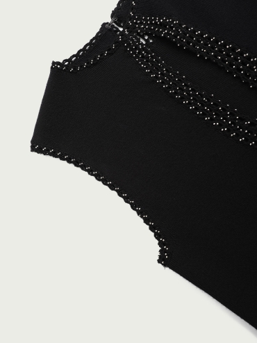 Black sleeveless maxi dress