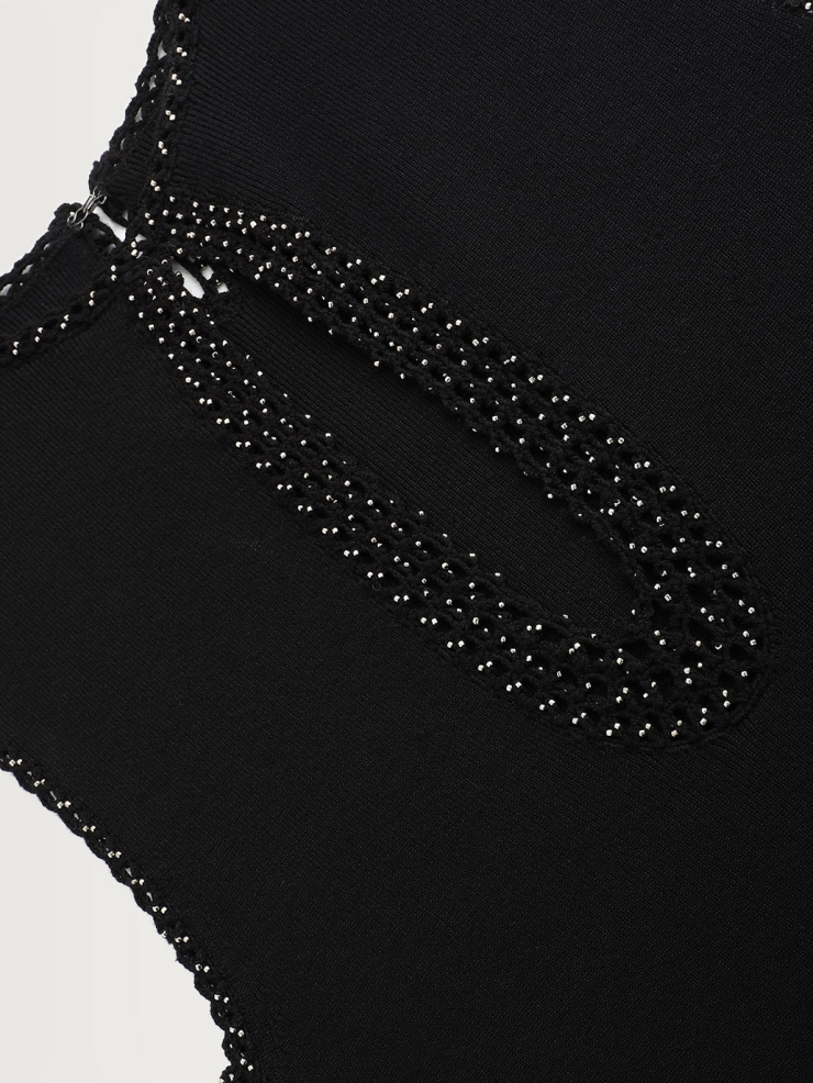 Black sleeveless maxi dress