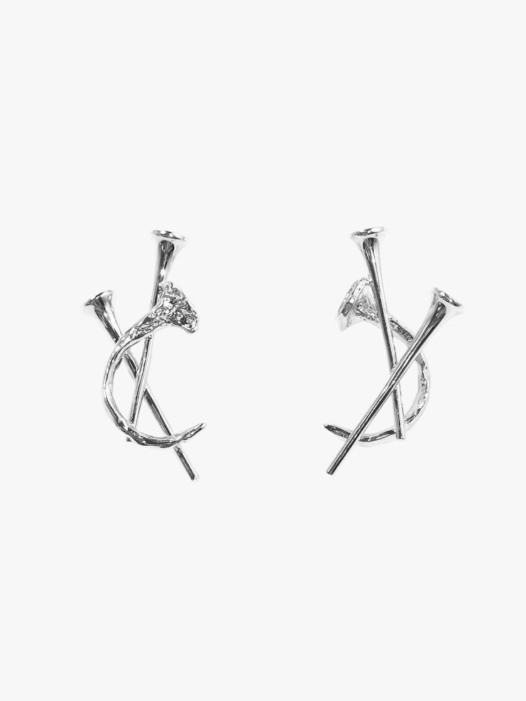ATELIERSÓ Chaos Collection Cross Nail Earrings