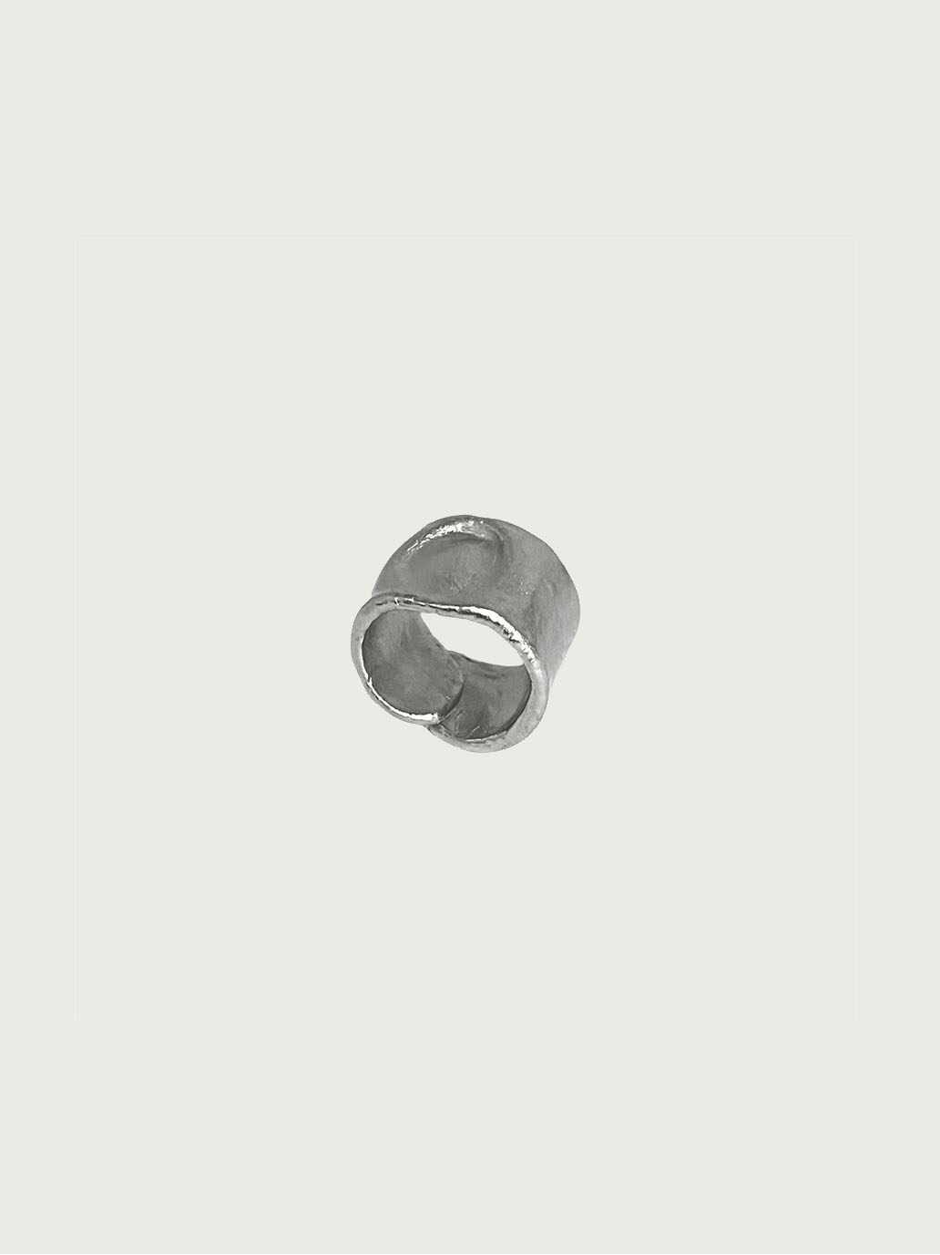 Silver raw ring