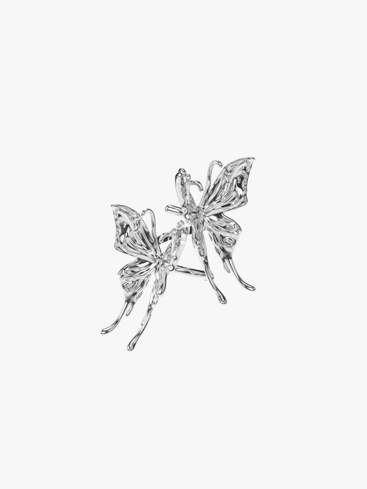 YVMIN Twin Butterfly Open Ring