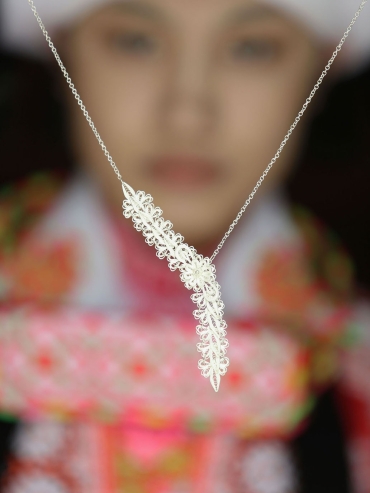 ZHAN-Splendid Y shaped knitting necklace