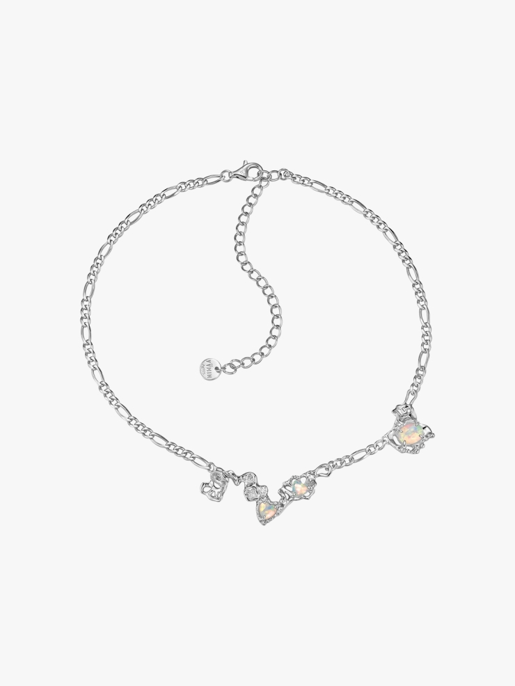 YVMIN Melted Heart Panel Necklace