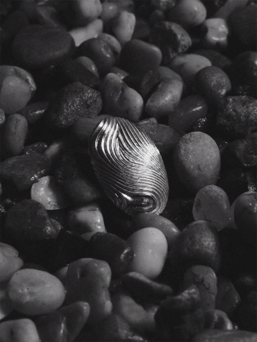 Silver recursion earings -pair