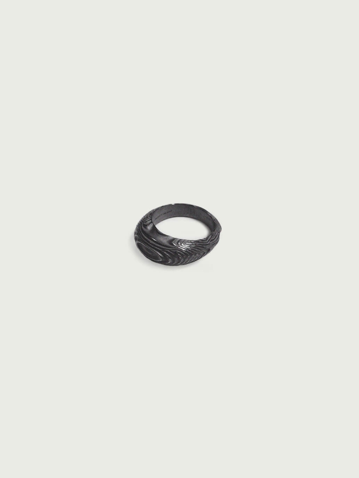 Black oval ring