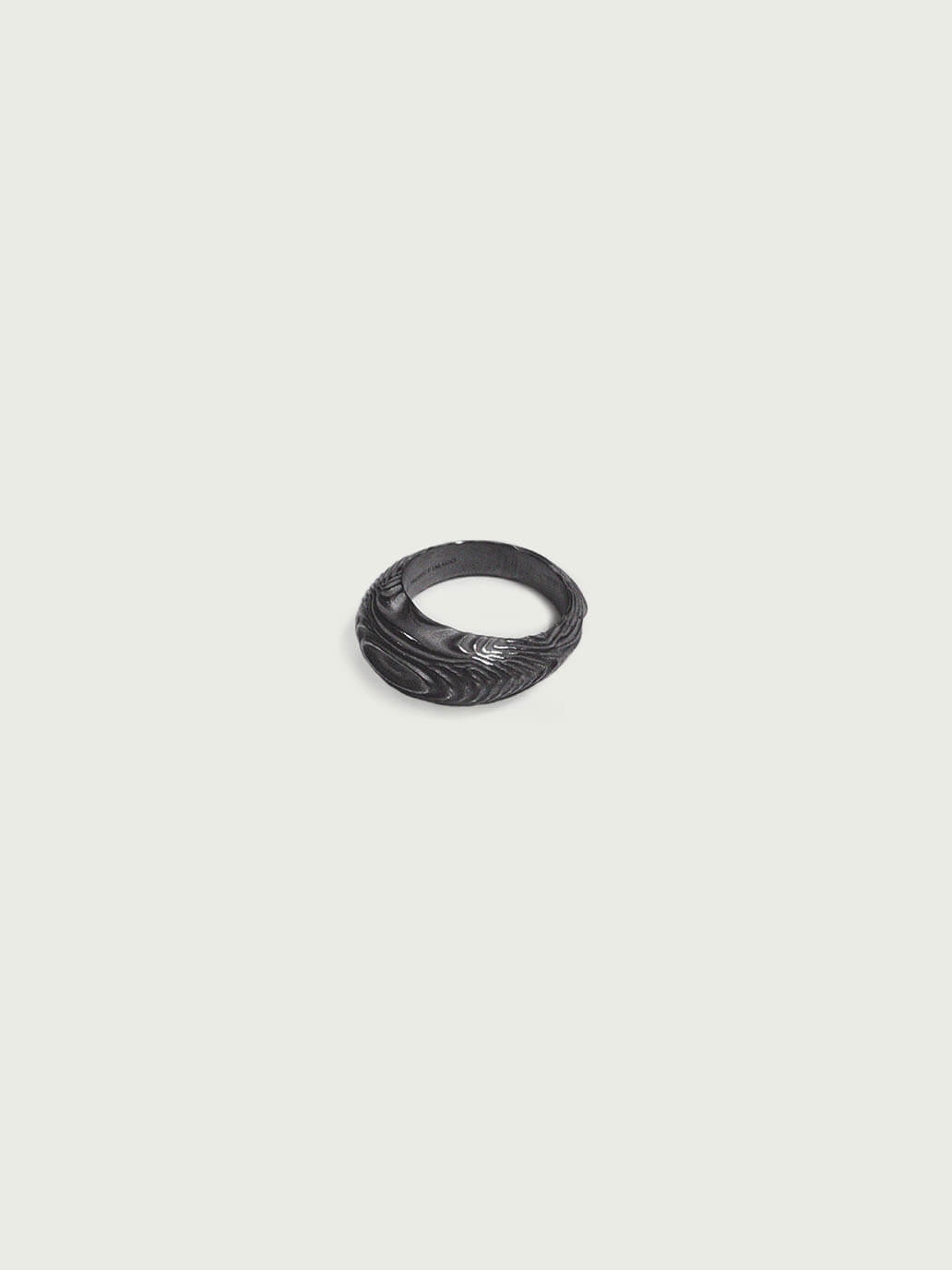 Black oval ring