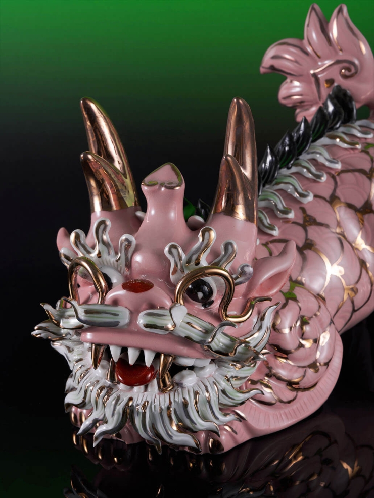 Golden kylin decoration