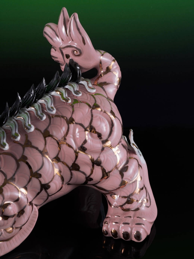 Golden kylin decoration