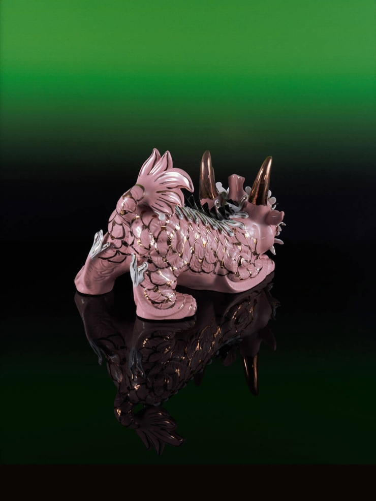 Golden kylin decoration