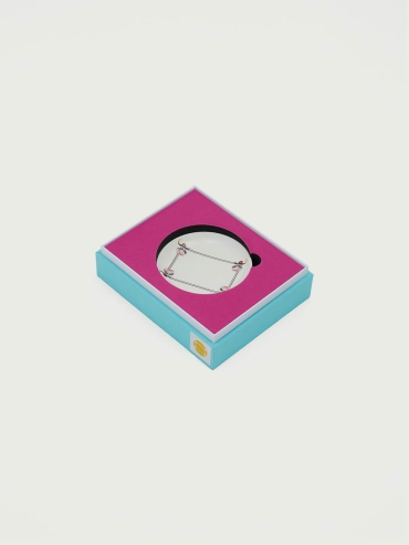 White crane and peach plate（set-2pcs）