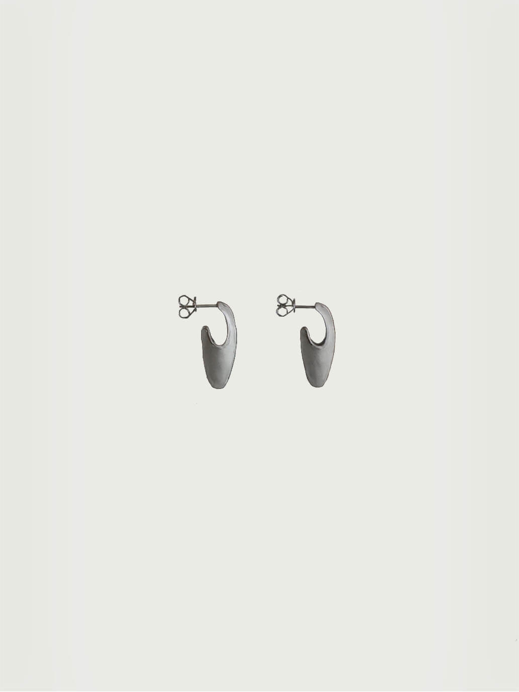 Silver spike earrings - small