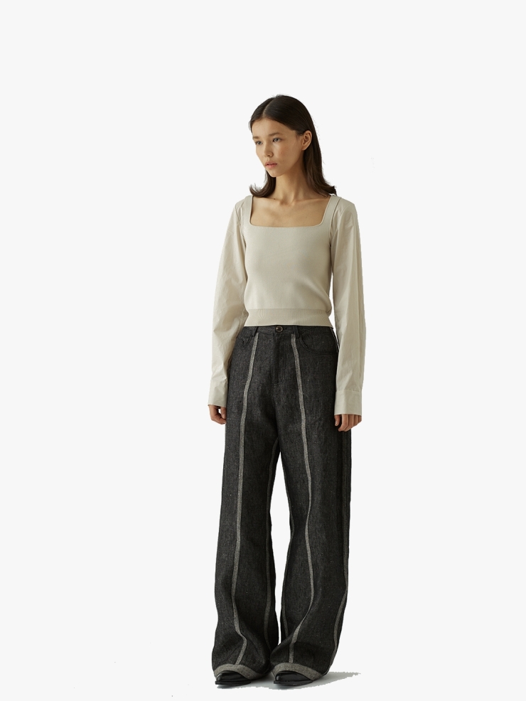 SWAYING Crease Loose Pants