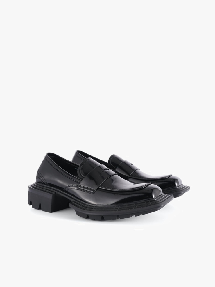 UNTITLAB Reel Derbies Slip on Black