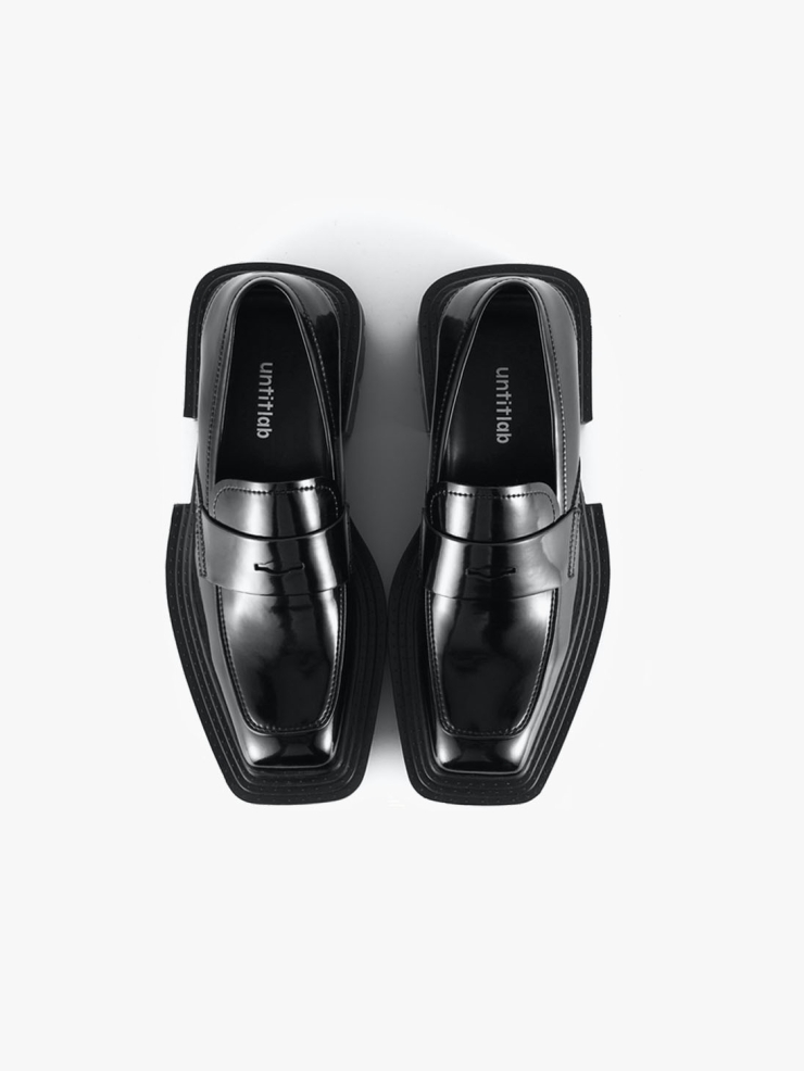 UNTITLAB Reel Derbies Slip on Black