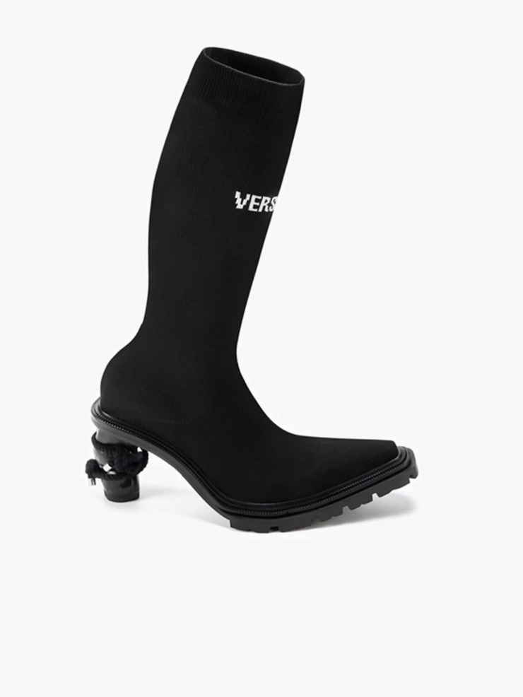 UNTITLAB Untitled09 High Heels Socks Black