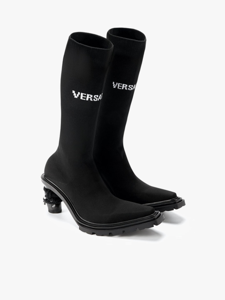 UNTITLAB Untitled09 High Heels Socks Black