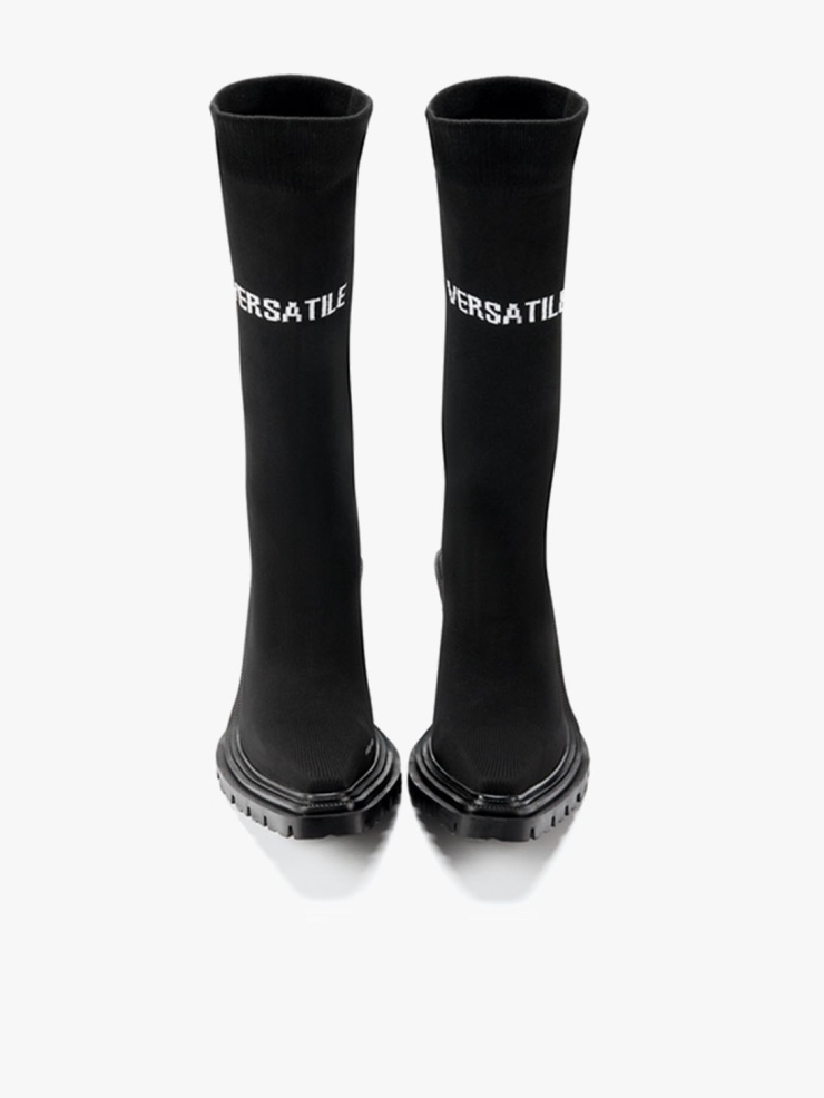 UNTITLAB Untitled09 High Heels Socks Black