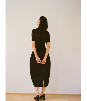 RUOHAN Black Short Top