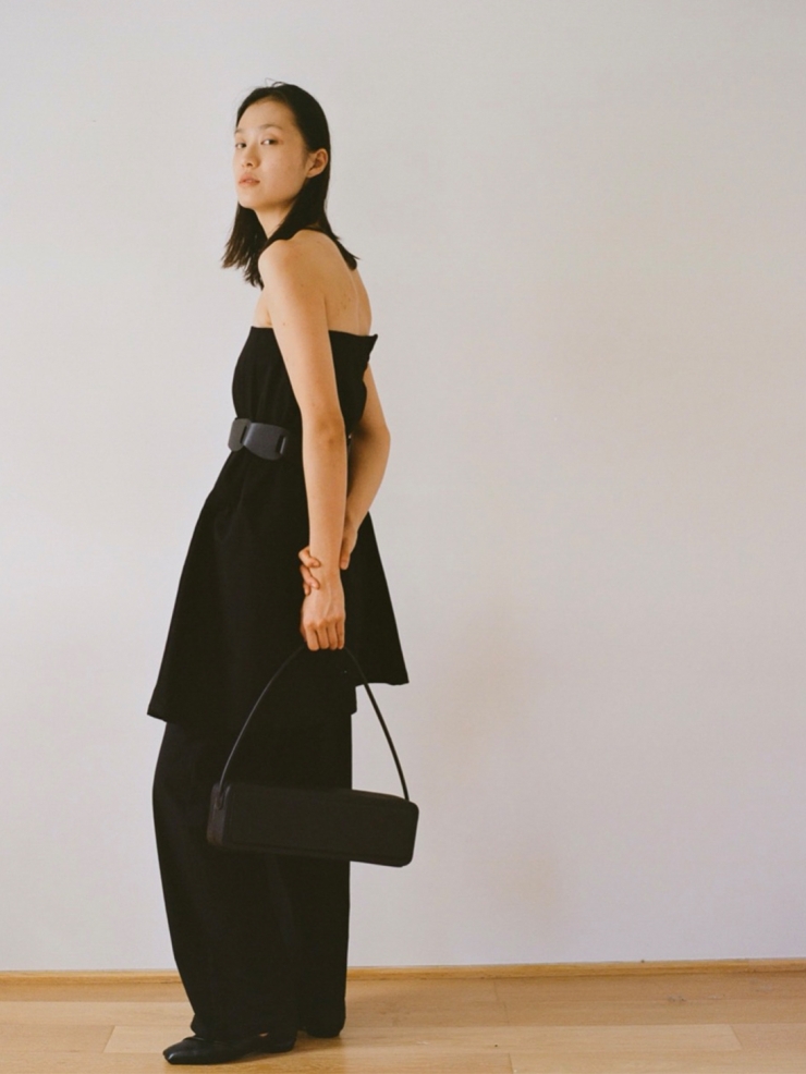 RUOHAN Black Square Box Bag