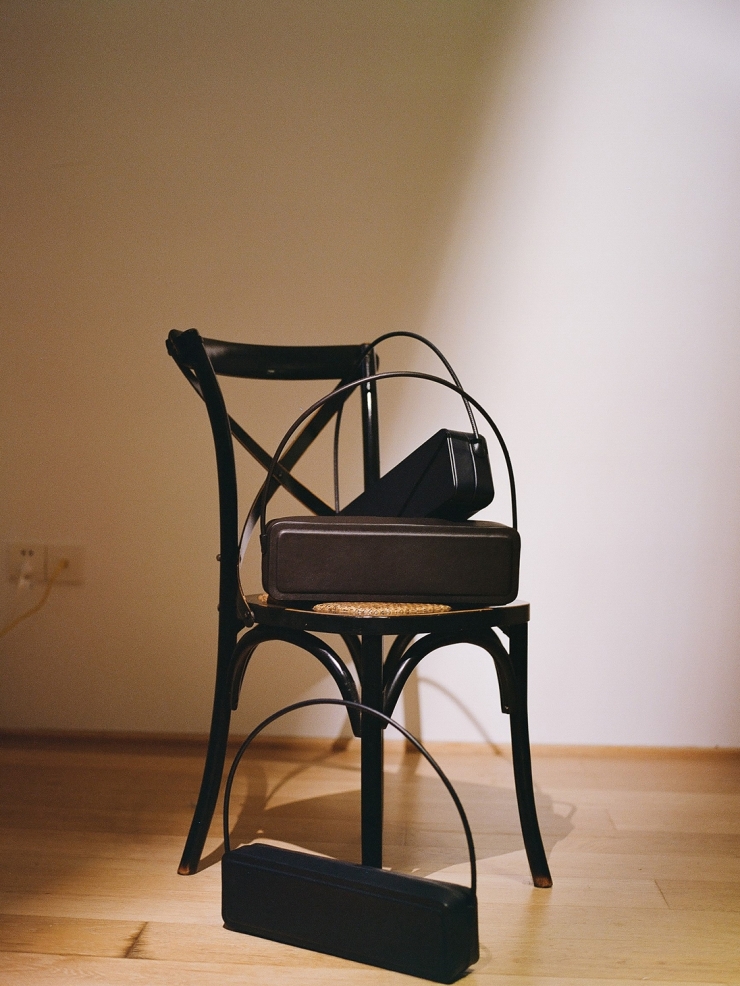 RUOHAN Brown Square Box Bag