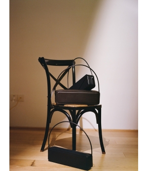 RUOHAN Brown Square Box Bag
