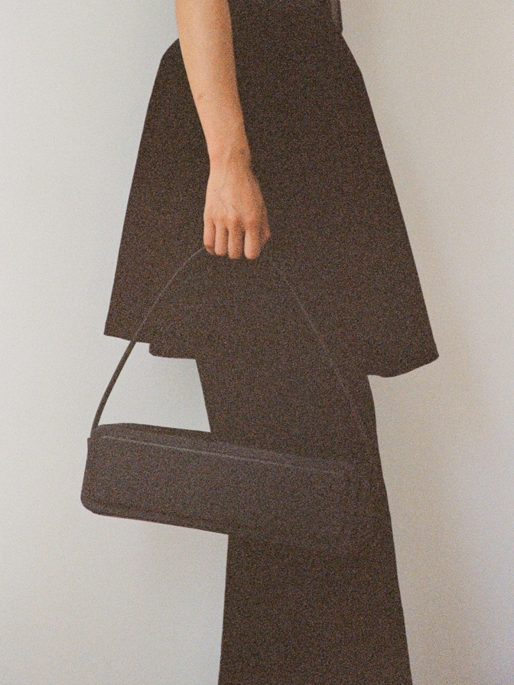 RUOHAN Brown Square Box Bag