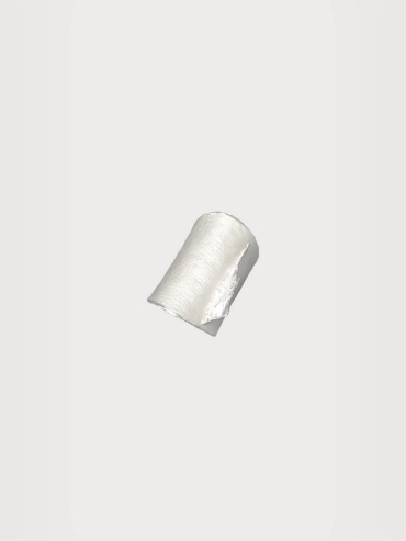 White ocean shadow wide ring