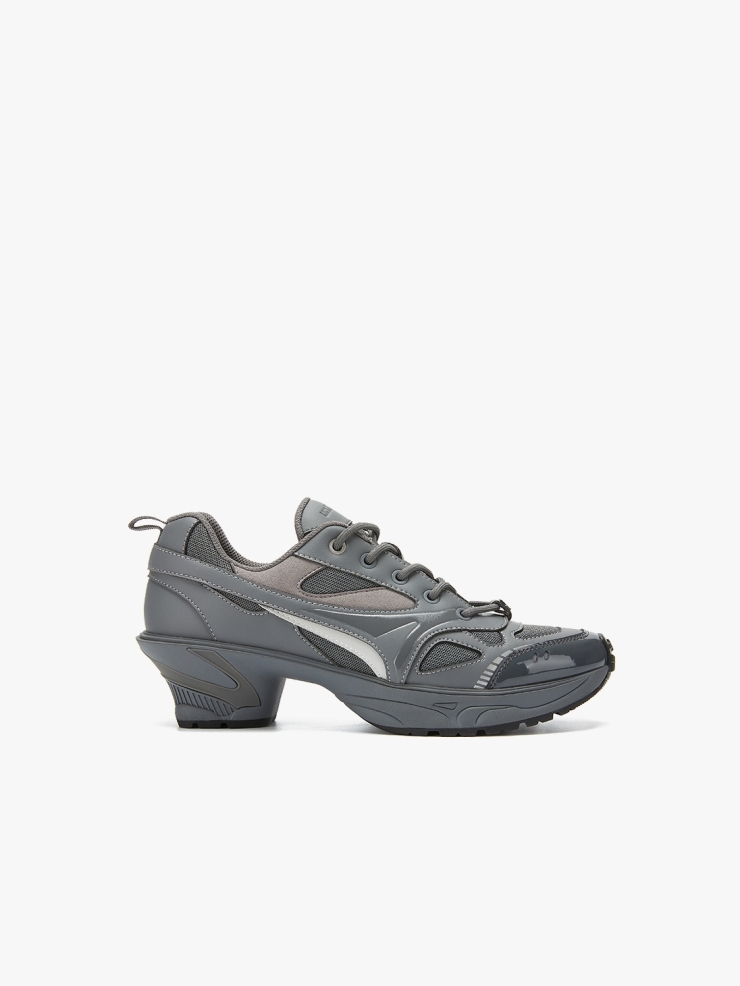 UNTITLAB Heel Sneaker Dark Gray