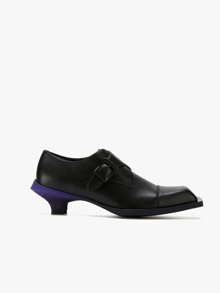 UNTITLAB Heel Derbys Purple Black Monkstrap