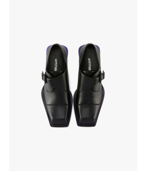 Heel Derbies（Purple Black Monkstrap）